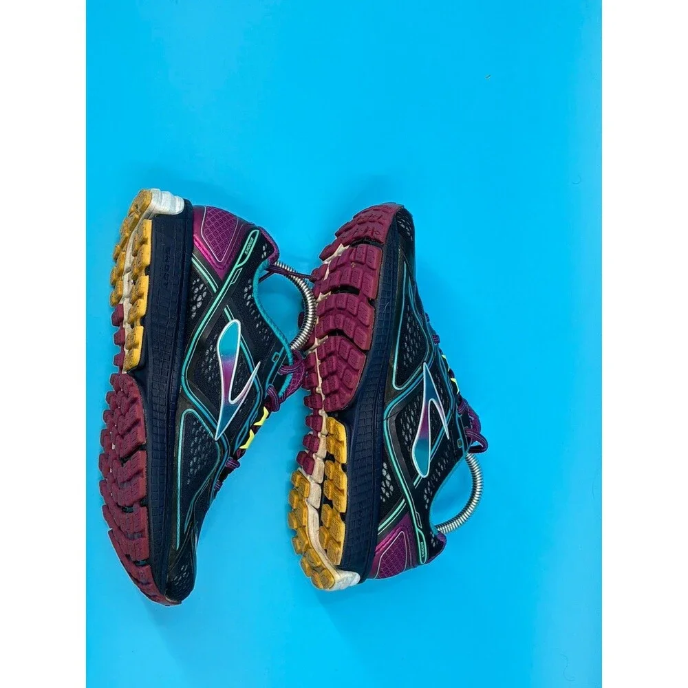 Brooks Ghost 8 Women’s 9 B Running Shoes Peacoat Purple Teal 1201931B431